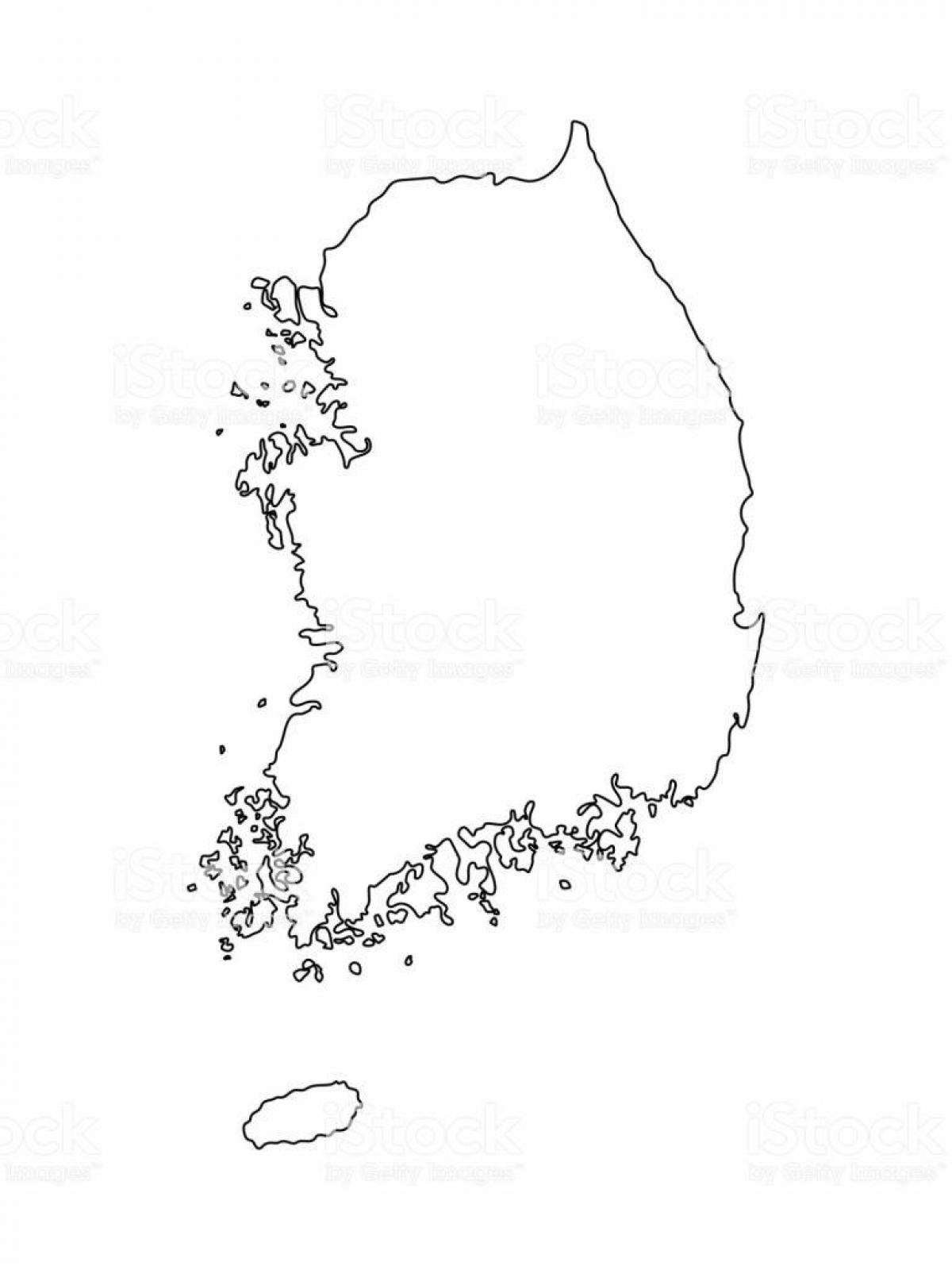 Пустая карта Южной Кореи (РКК)