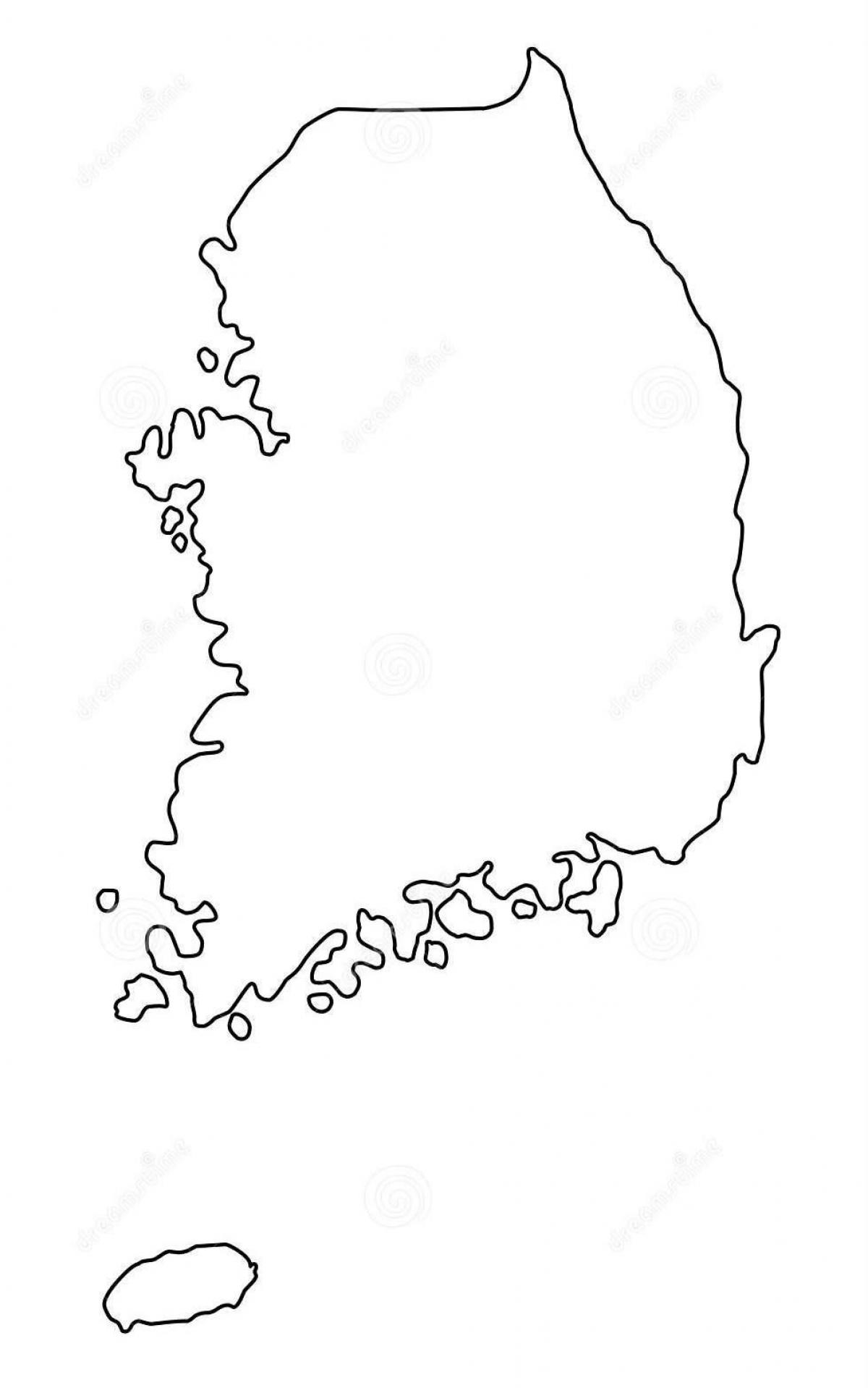 Карта контуров Южной Кореи (РКК)